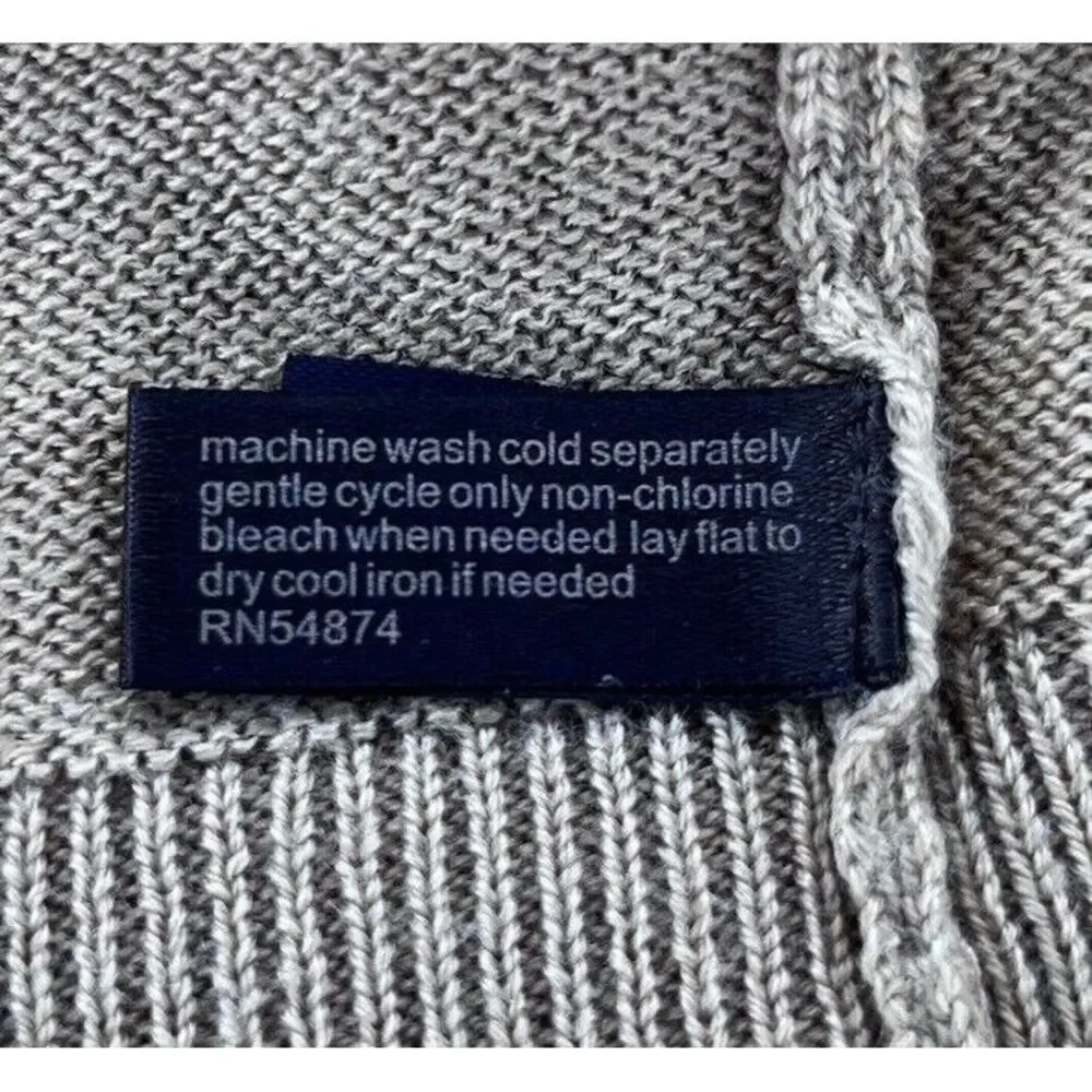 The Limited |‎ Merino Wool Sweater Women's Large Knit Round Neck Button Detail